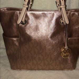 Michael Kors Rose Gold Tote